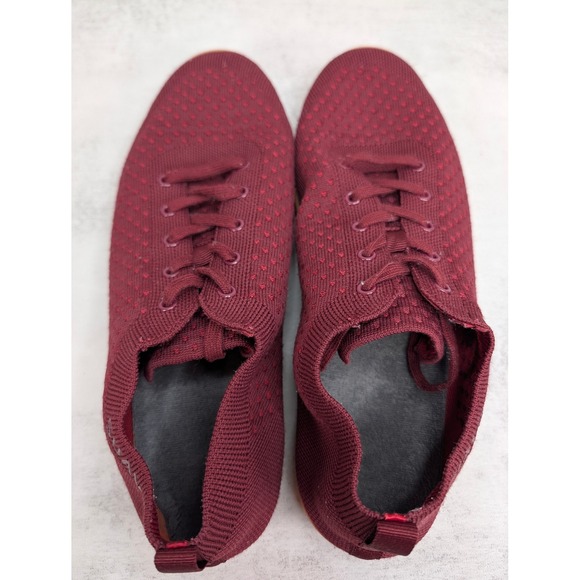 SUAVS Zilker Burgundy Knit Low Top Shoes Mens Size 13 Barefoot Gum Sole Maroon - Picture 6 of 8